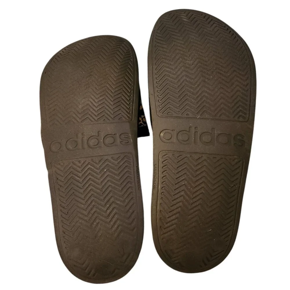 Adidas Adilette Shower Slide Sandals Black/Black/Black WMNS Sz 10 FZ2856 - Picture 6 of 7